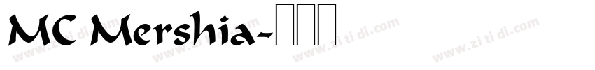 MC Mershia字体转换